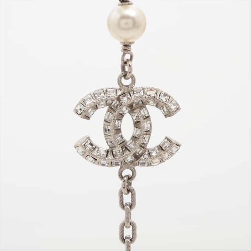 Pre-owned Chanel Graduated CC Crystal Necklace - Picture 2 of 5